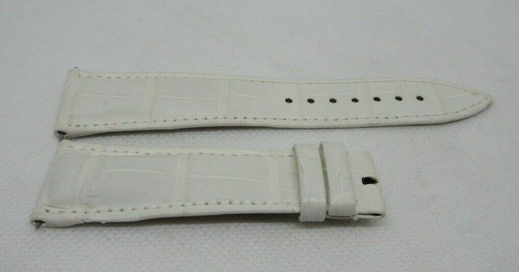 New Franck Muller 22mm White Alligator Strap OEM Genuine
