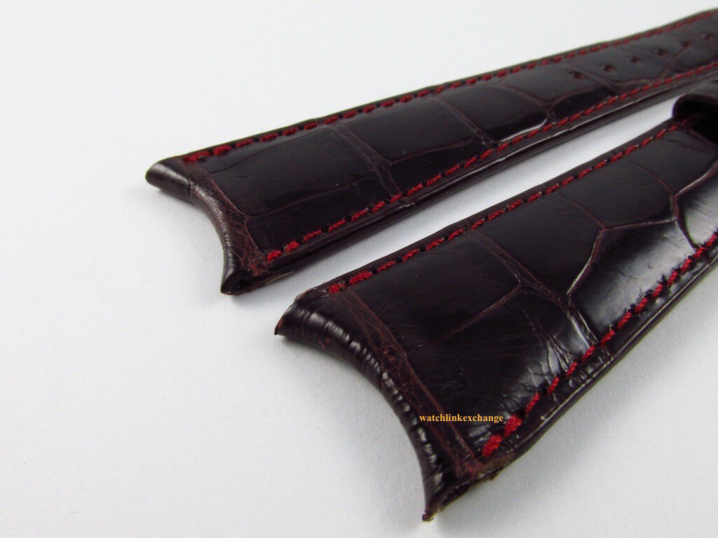 Audemars Piguet Huitieme 20mm Burgundy Alligator Strap OEM Maroon