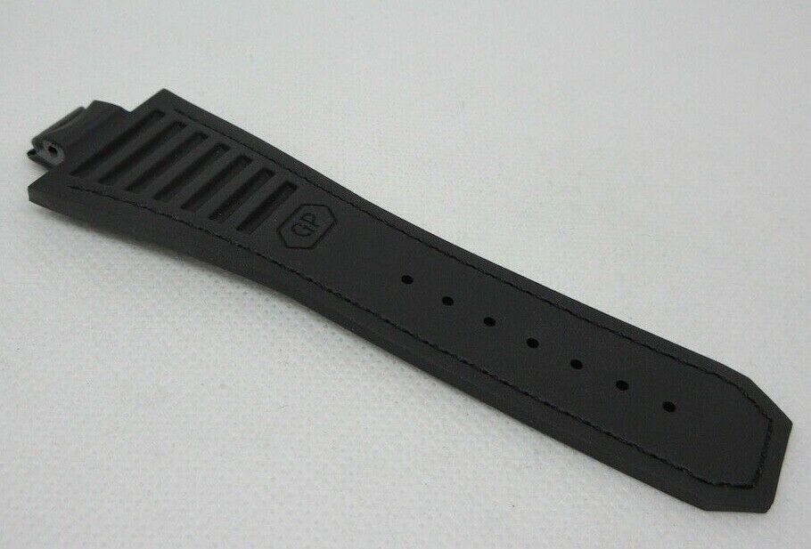Girard Perregaux Sea Hawk Black Alligator Strap Rubber OEM Genuine 1 Piece
