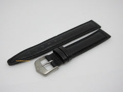 New Tag Heuer 15mm Black Leather Strap Steel Buckle
