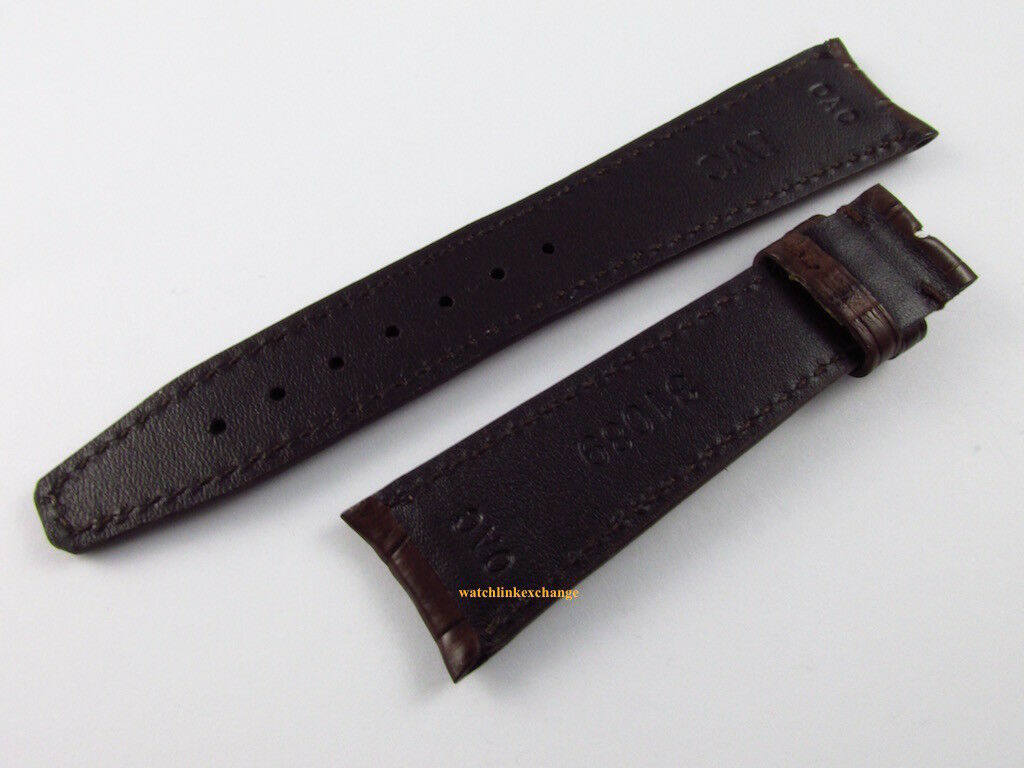 New IWC 20mm Brown Alligator Strap OEM