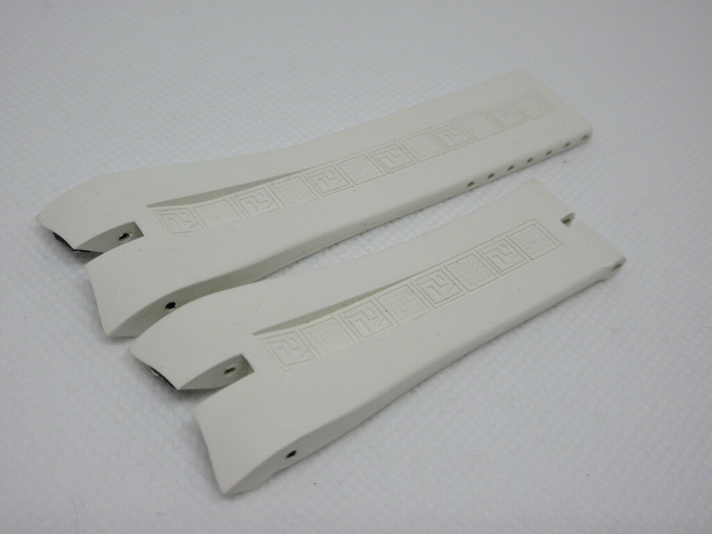 New Roger Dubuis 23mm White Rubber Strap