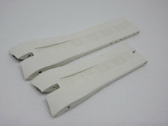 New Roger Dubuis 23mm White Rubber Strap