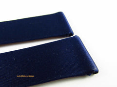 New Bedat & Co. 19mm Navy Blue Silk Leather Strap OEM Short Size