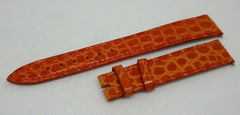 New Franck Muller 14mm Orange Alligator Strap OEM Genuine