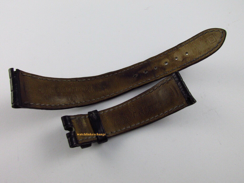 Patek Philippe 20mm Black Alligator Strap OEM Genuine XL