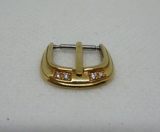 Franck Muller 10mm Yellow Gold Diamond Buckle OEM 18k