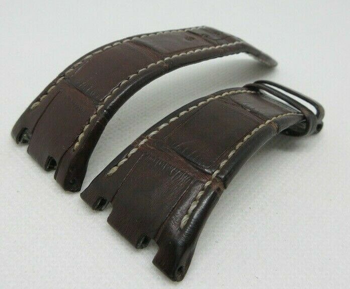 Audemars Piguet 26mm Brown Alligator Strap OEM Genuine for Royal Oak Offshore