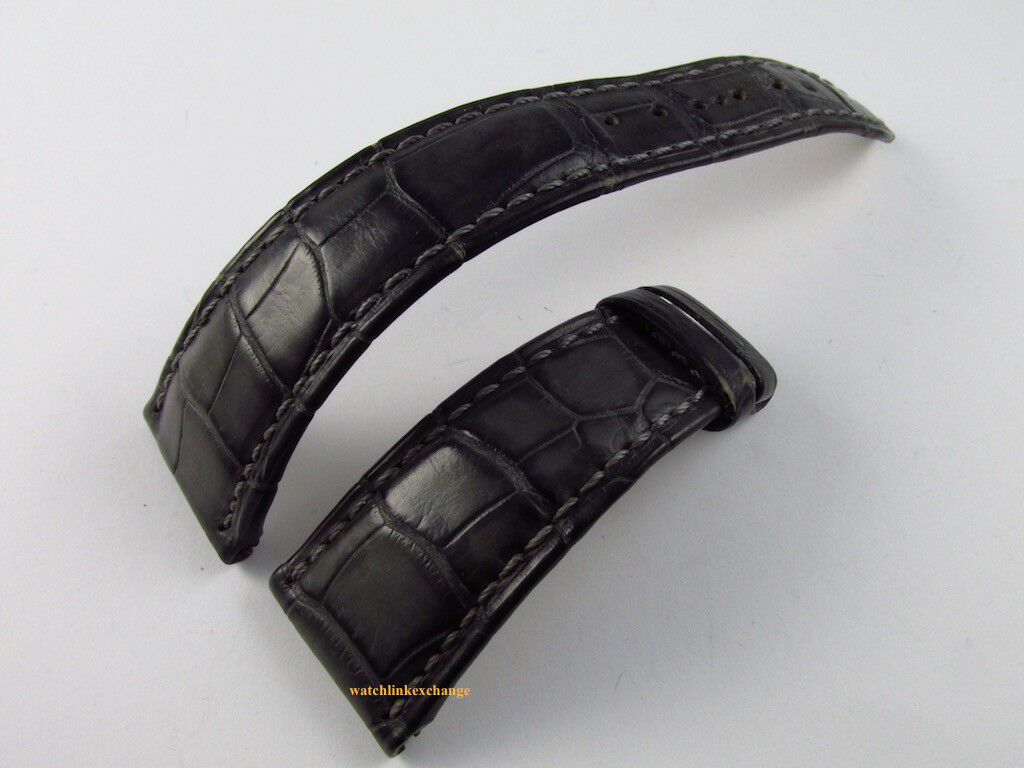 Patek Philippe 21mm Grey Alligator Strap OEM
