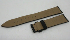 New Piaget 16mm Black Leather Strap Fabric OEM Genuine
