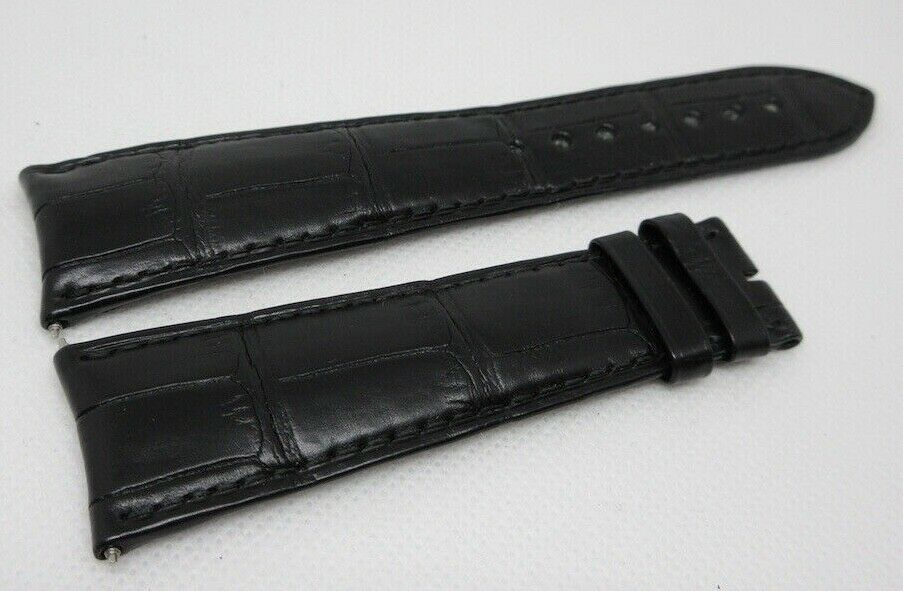 New Roger Dubuis 25mm Black Alligator Strap OEM MG42/44 XL Size