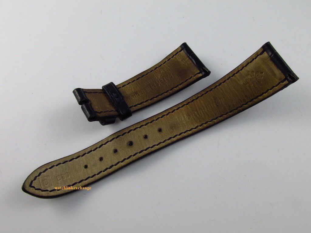 Patek Philippe 21mm Blue Alligator Strap OEM Navy
