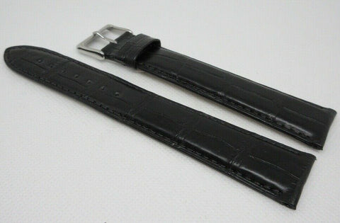 Camille Fournet 22mm Black Alligator Strap Buckle Genuine XXL Size