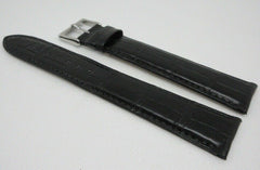 Camille Fournet 22mm Black Alligator Strap Buckle Genuine XXL Size