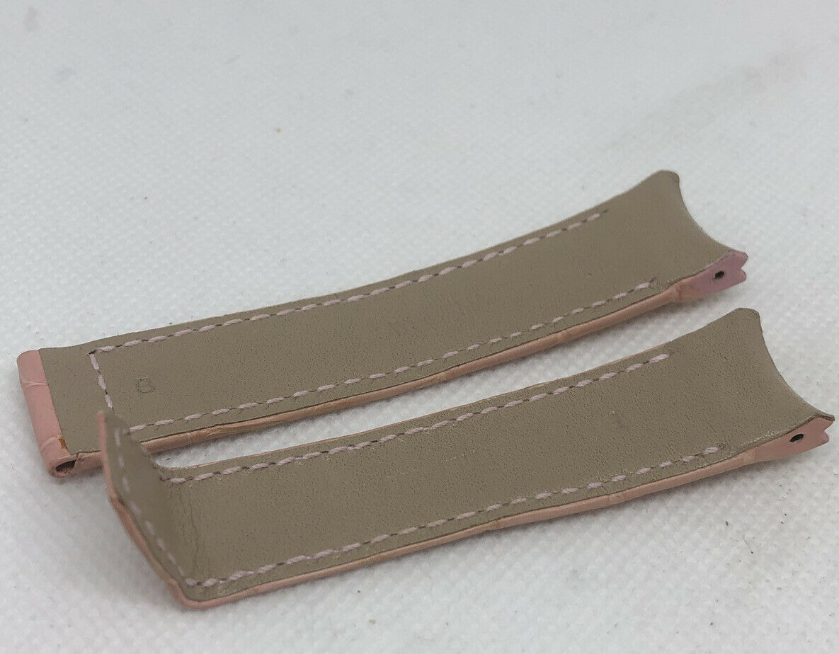 Baume Mercier 17mm Pink Alligator Strap OEM Genuine