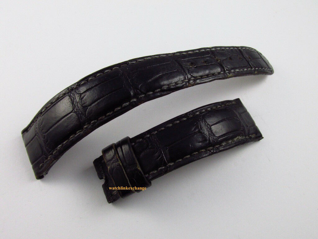 Patek Philippe 20mm Black Alligator Strap OEM Genuine XL