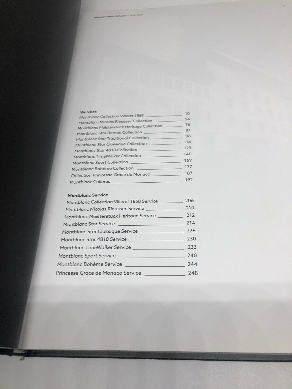 Montblanc Watch Manual Guide Hardcover Book 2014 2015