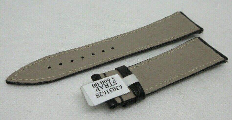 New Franck Muller 22mm Black Alligator Strap OEM Genuine
