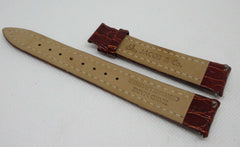 New Jacob & Co. 18mm Orange Red Alligator Strap Glossy OEM