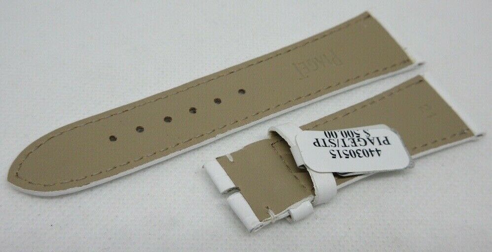 New Piaget 21mm White Alligator Strap OEM Genuine