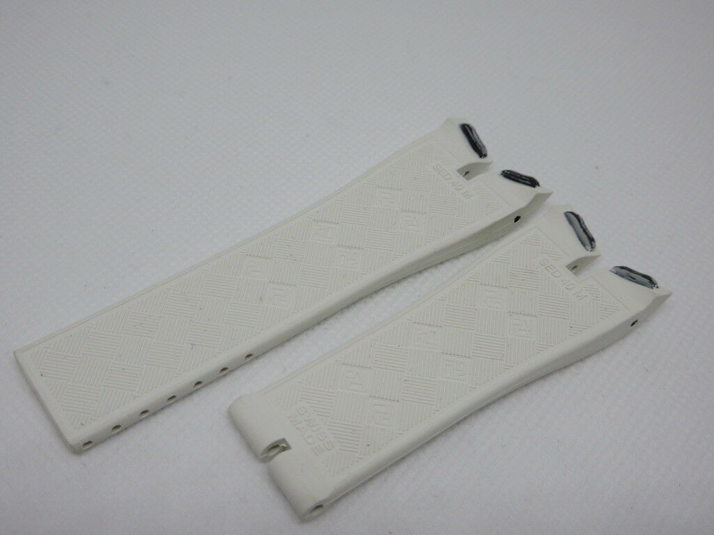 New Roger Dubuis 23mm White Rubber Strap