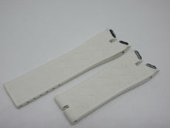 New Roger Dubuis 23mm White Rubber Strap