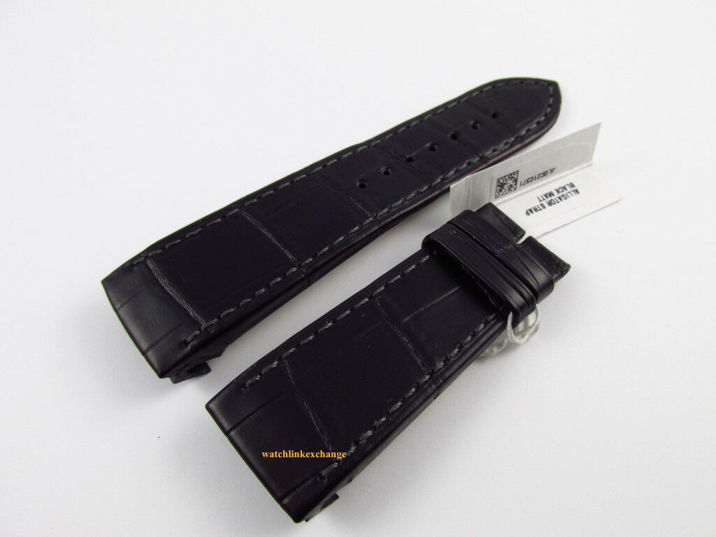 New Jaeger LeCoultre 23mm Black Alligator Strap Short Size OEM