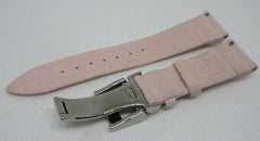 New Jacob & Co. 20mm Pink Poly Rubber Strap Deployant Buckle Stainless Steel
