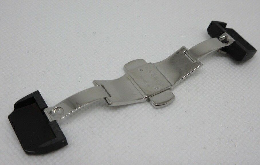 New Cvstos 18mm Stainless Steel Black Ceramic Deployant Buckle OEM