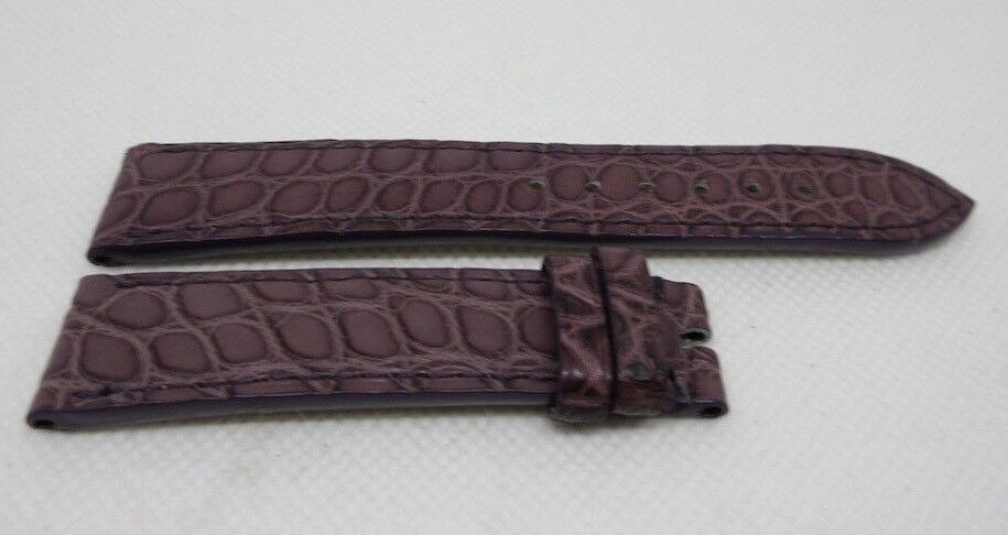 New Chopard 18mm Purple Alligator Strap OEM