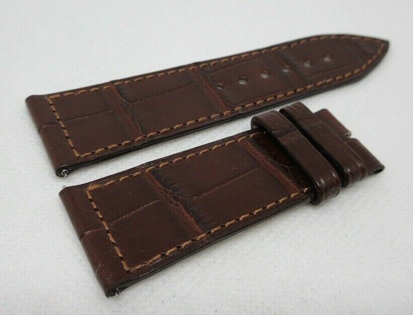 New Franck Muller 23mm Brown Alligator Strap OEM Short Size