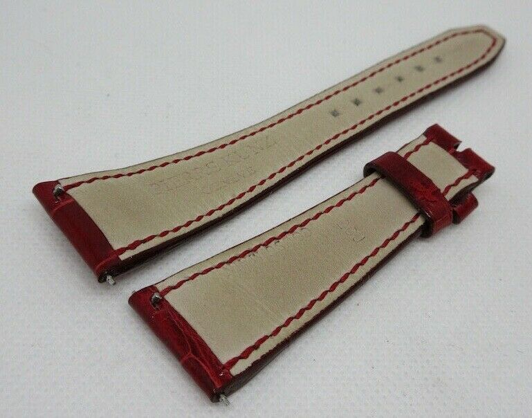 Pierre Kunz 20mm Red Alligator Strap OEM