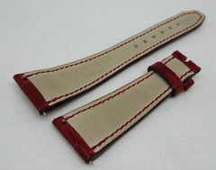 Pierre Kunz 20mm Red Alligator Strap OEM
