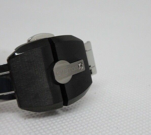 New Cvstos 18mm Stainless Steel Black Ceramic Deployant Buckle OEM