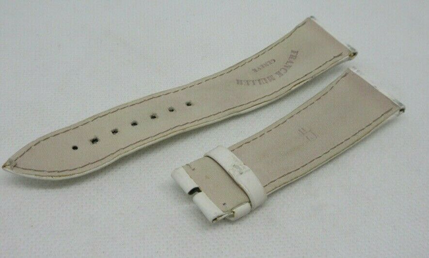 Franck Muller 22mm White Alligator Strap OEM Genuine Glossy