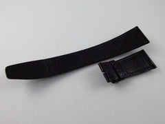 IWC 22mm Black Alligator Strap OEM for Deployant Buckle