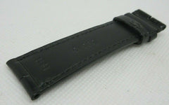 New IWC 21mm Black Alligator Strap OEM Genuine 1 Piece