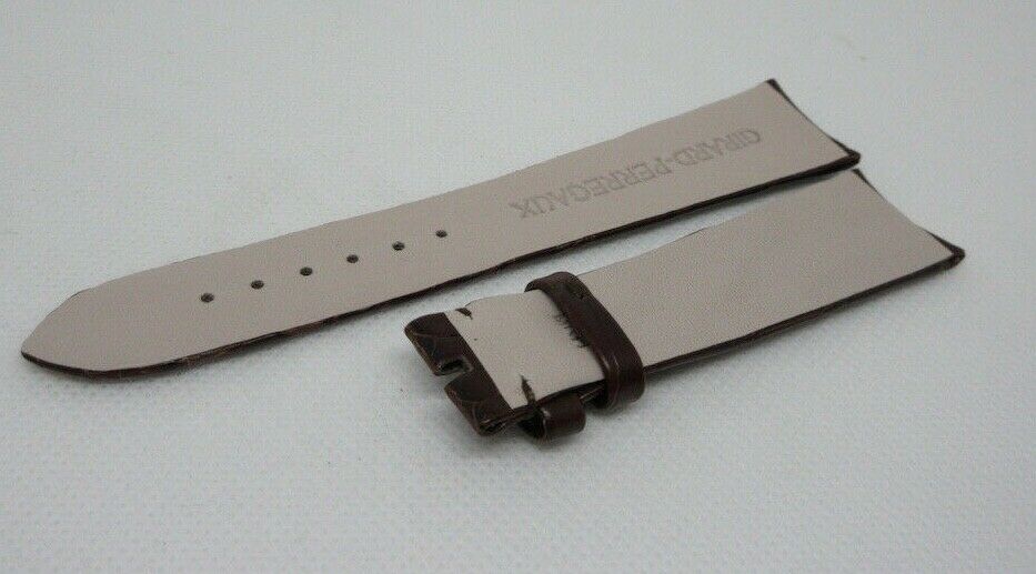 New Girard Perregaux 20mm Brown Alligator Strap OEM Genuine