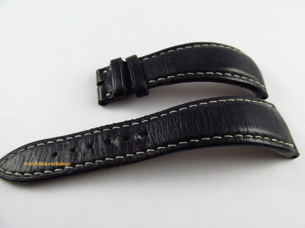 Audemars Piguet Millenary 24mm Black Leather Strap White Stitch OEM