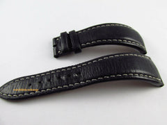 Audemars Piguet Millenary 24mm Black Leather Strap White Stitch OEM
