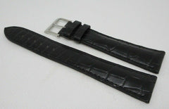 New Camille Fournet 21mm Black Alligator Strap Buckle Genuine