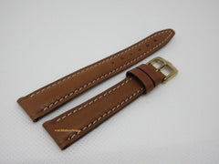 New Tag Heuer 14mm Brown Leather Strap Buckle