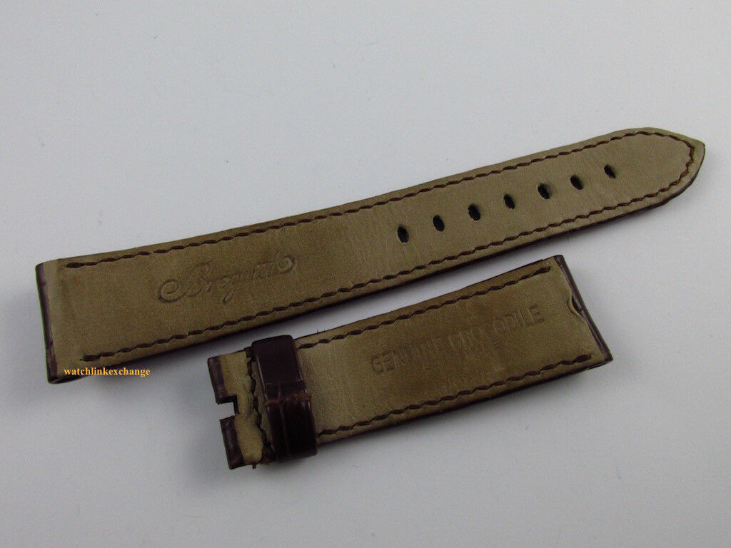 Breguet 20mm Dark Brown Alligator Strap OEM