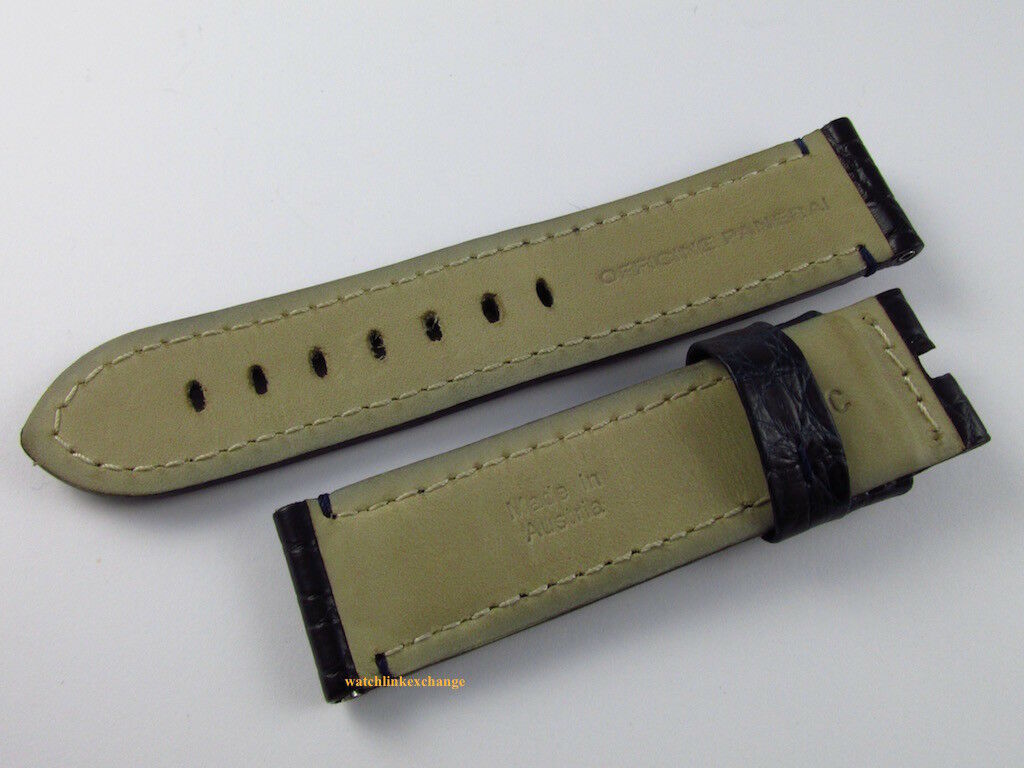 Panerai 22mm Blue Alligator Strap OEM A Series Mare Nostrum