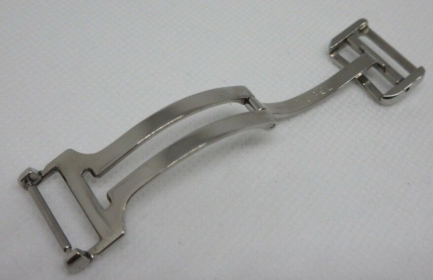 New Ebel 16mm Deployant Buckle Stainless Steel Polished OEM Bag