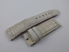 Jaeger LeCoultre 17mm White Alligator Strap OEM Short Size