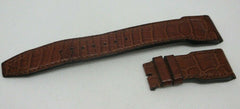 IWC Pilot 22mm Brown Alligator Strap for Deployant Buckle OEM Genuine