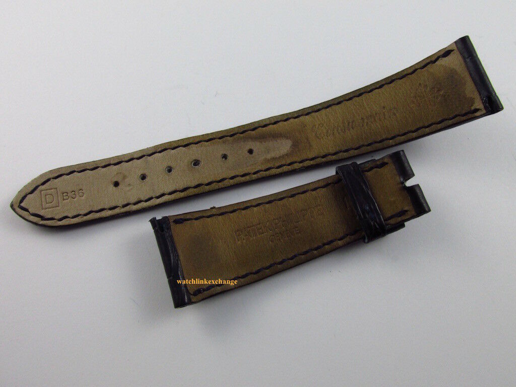 Patek Philippe 21mm Blue Alligator Strap XL OEM
