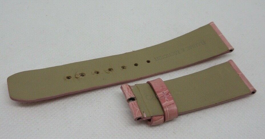 Baume Mercier 21mm Pink Alligator Strap OEM Genuine