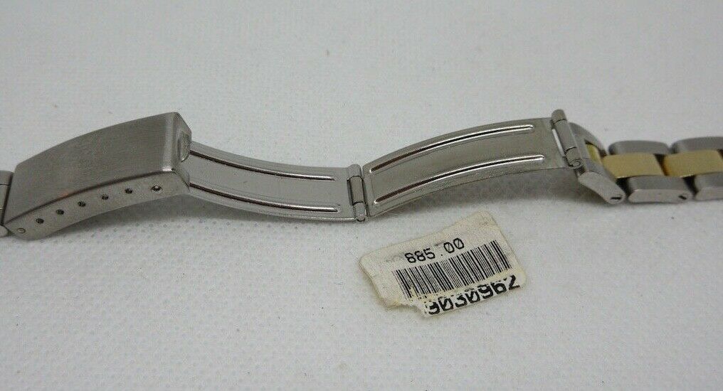 Stainless Steel 18k Gold Watch Bracelet Italian Aftermarket